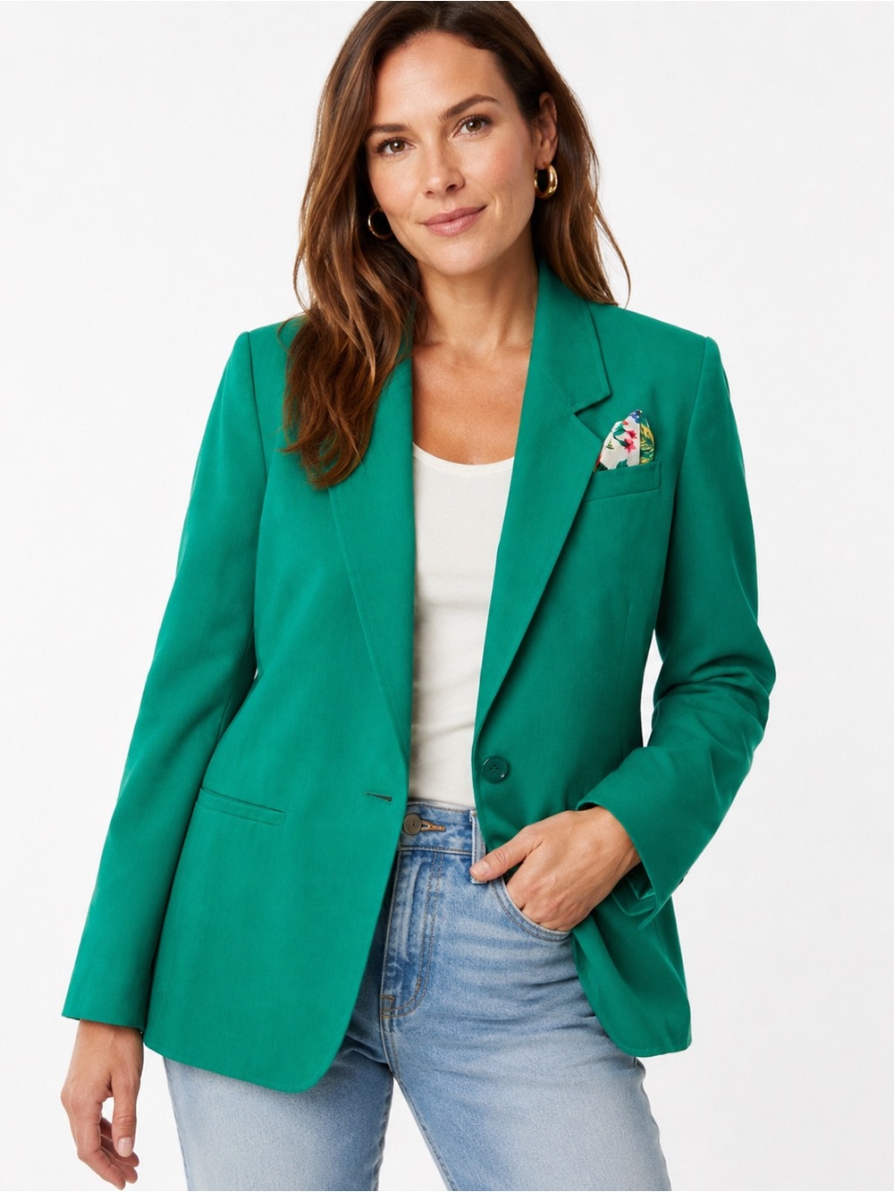 Vintage PENDLETON Blazer 16 Emerald Green NWT | Bold Statement Piece